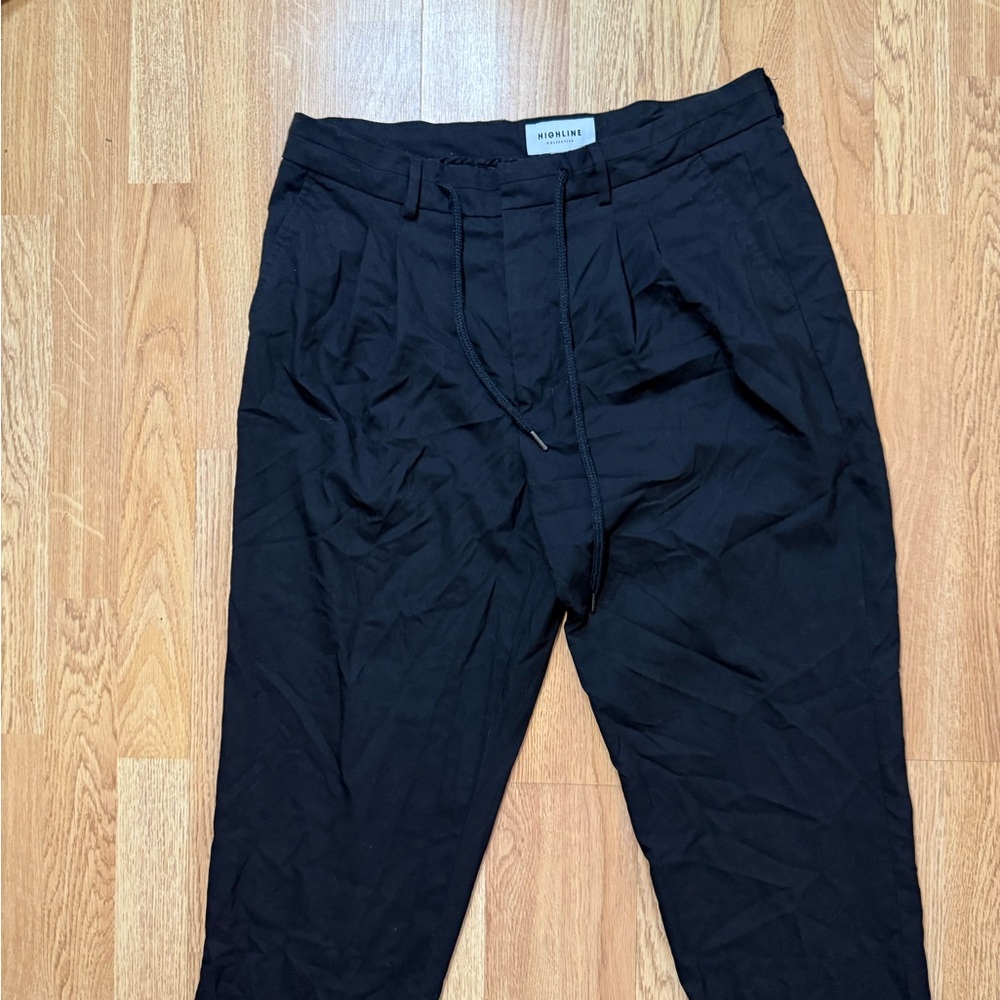 Elegant Black Men's Dress Pants - Picture 3 of 7